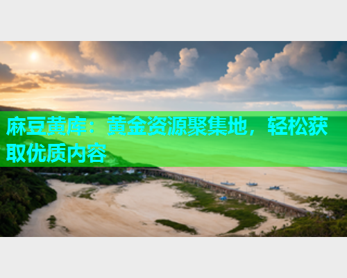 麻豆黄库：黄金资源聚集地，轻松获取优质内容  第1张