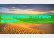 麻豆员面试视频平台一站式管理高效提升录取率