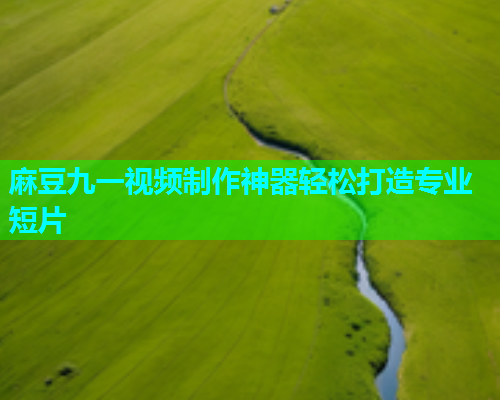 麻豆九一视频制作神器轻松打造专业短片  第1张